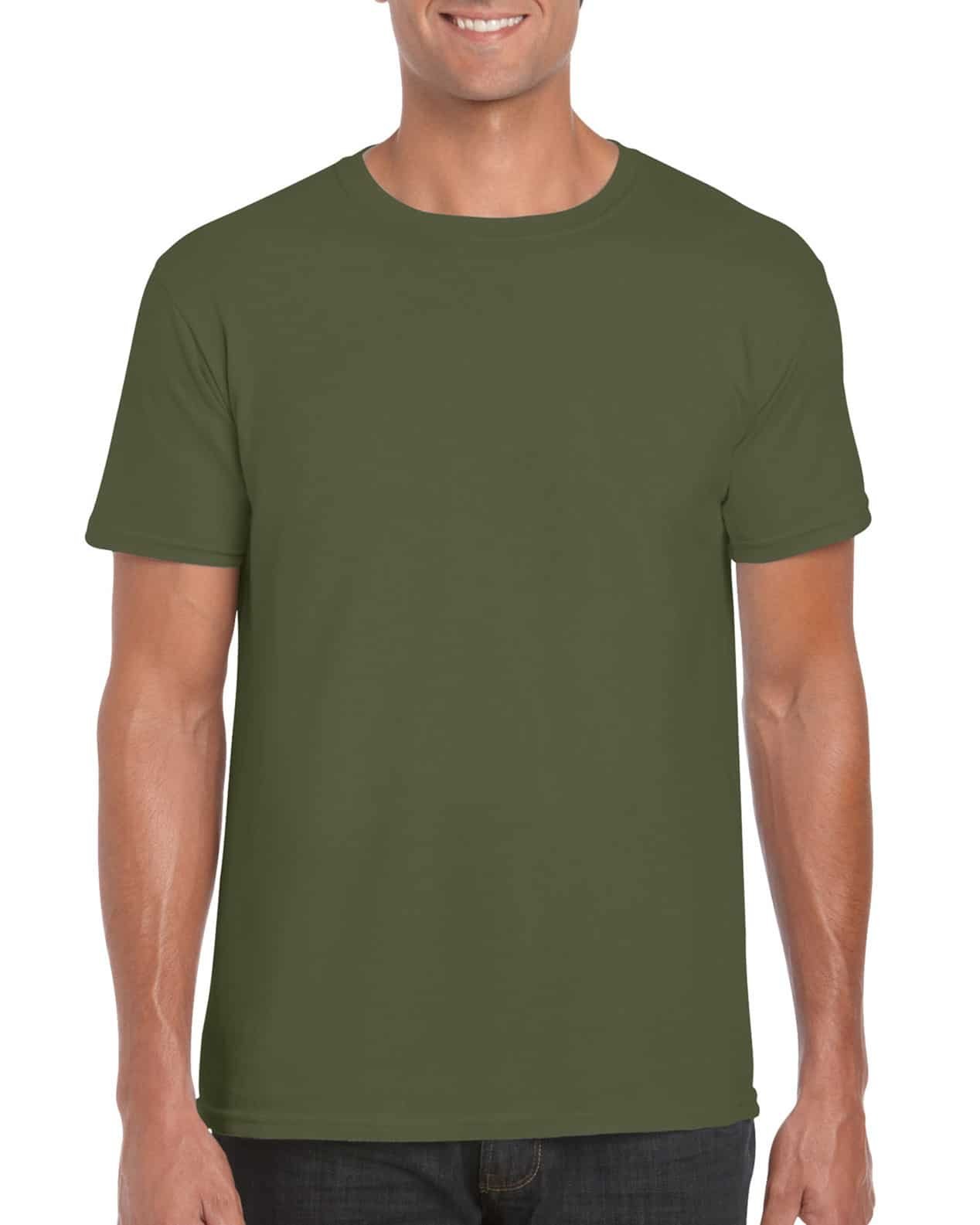 Manía inteligencia Aislar Camiseta Hombre cuello redondo verde militar | PstyleC