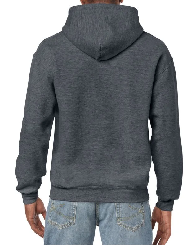 Buzo Adulto con Chompa Hombre Gris Jaspe Oscuro Gildan 18500