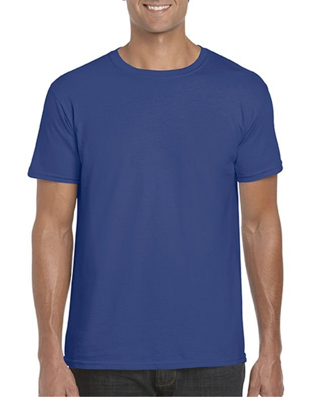 Camiseta para hombre algodón peinado azul metro | PstyleC