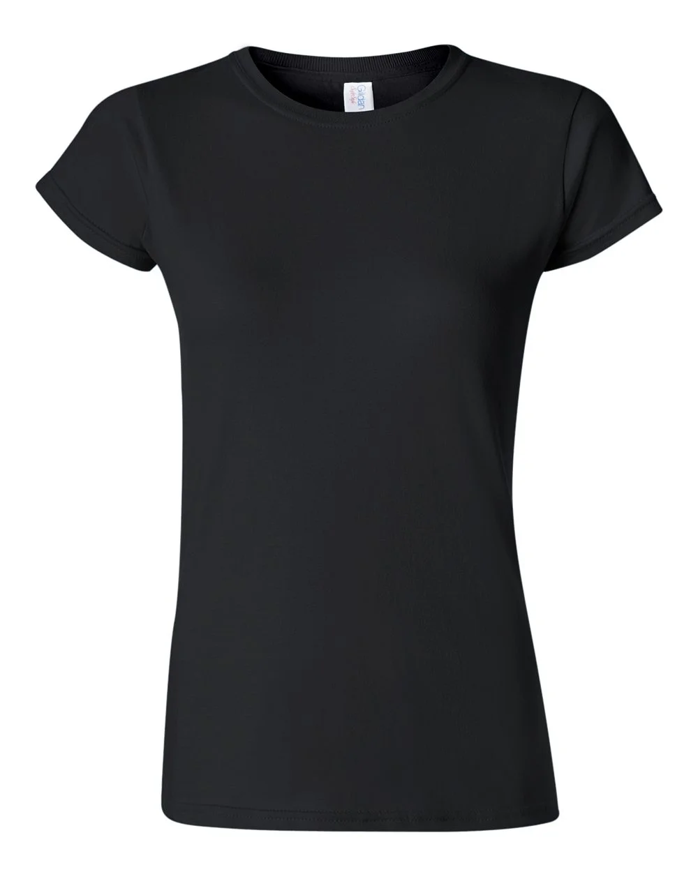 Camiseta Mujer Negro algodón peinado