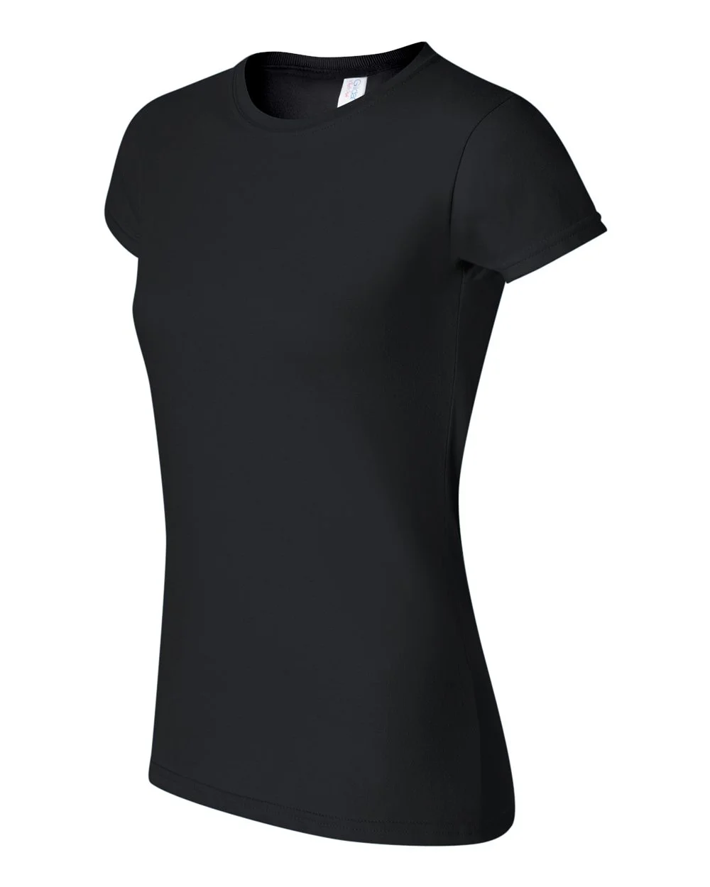 Camiseta Mujer Negro algodón peinado - Imagen 2