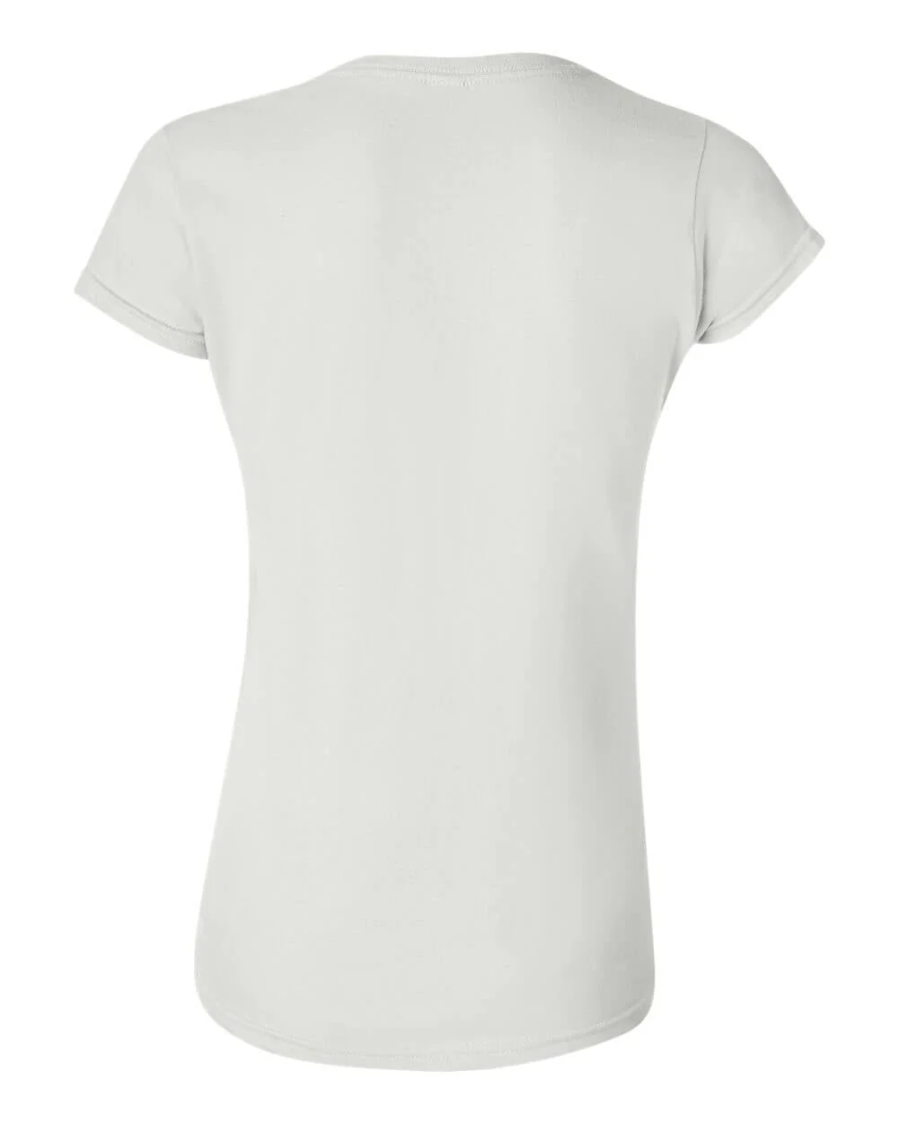 Camiseta Mujer Blanco algodón peinado Gildan 64000L (2)
