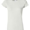 Camiseta Mujer Blanco algodón peinado Gildan 64000L (2)